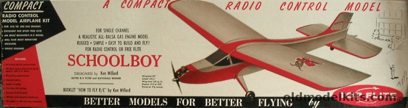 Top Flite Schoolboy - Free Flight or RC 29 inch Wingspan Aircraft Model, RC3-350 plastic model kit